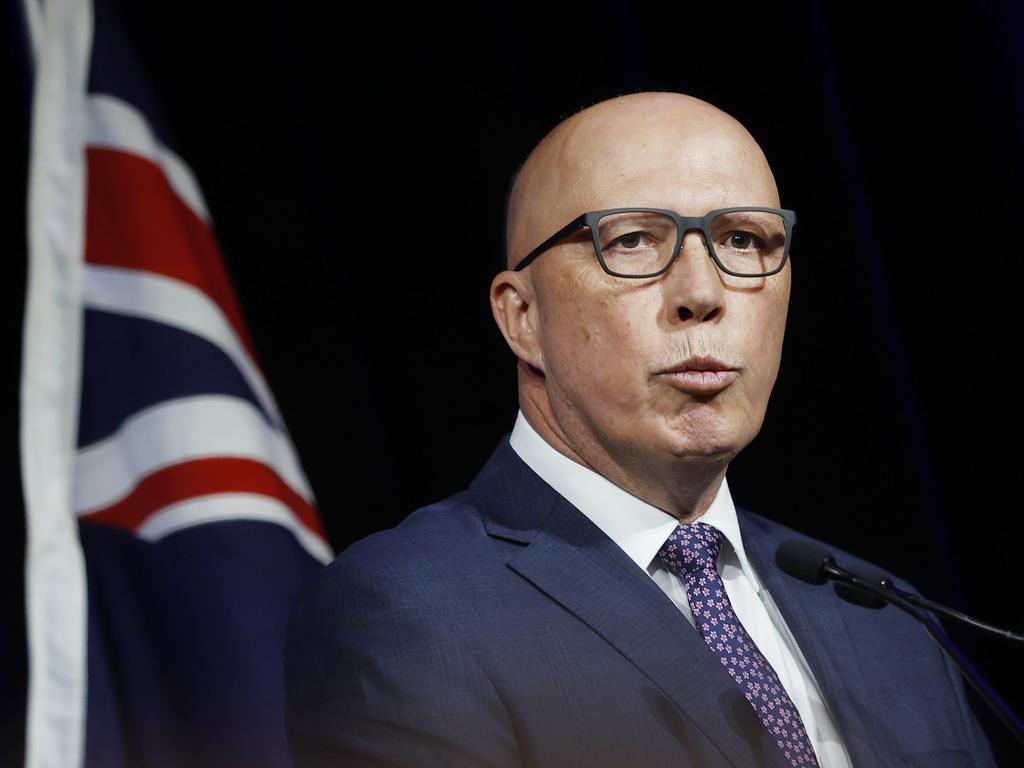 Peter Dutton is set to pounce on the PM for breaking an election promise. Picture: NCA NewsWire / Dylan Coker