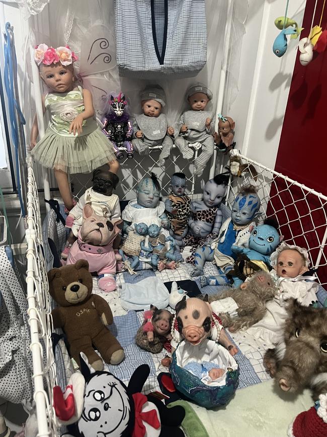 Dolls at Maryborough's Haunted Doll Museum.