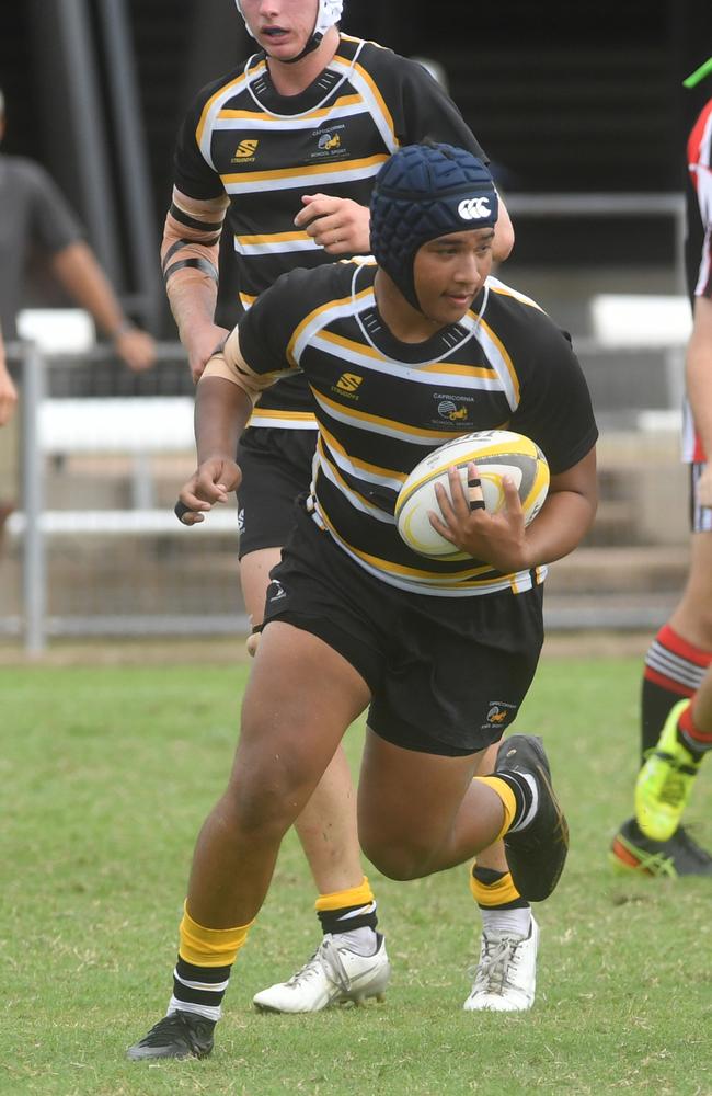 QLD Rugby Union State Championships (17-18 years boys) at the Townsville Sports Precinct. Saturday May 24. Wide Bay against Capricorn. Picture: Evan Morgan