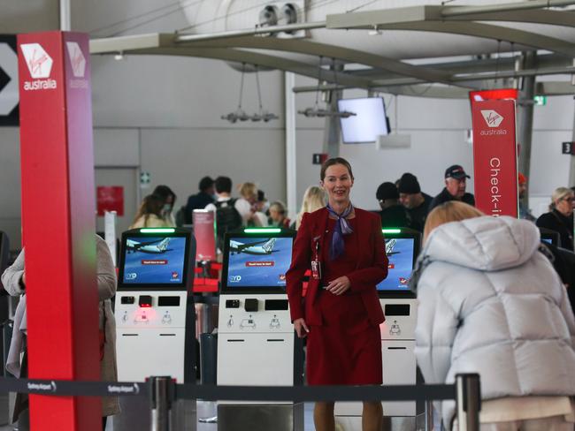 SYDNEY, AUSTRALIA - Newswire Photos August 01, 2022: A general view of Sydney Domestic Airport today as multiple flights have been cancelled and its a stark contrast to the big crowds seen here last week. Picture: NCA Newswire / Gaye Gerard