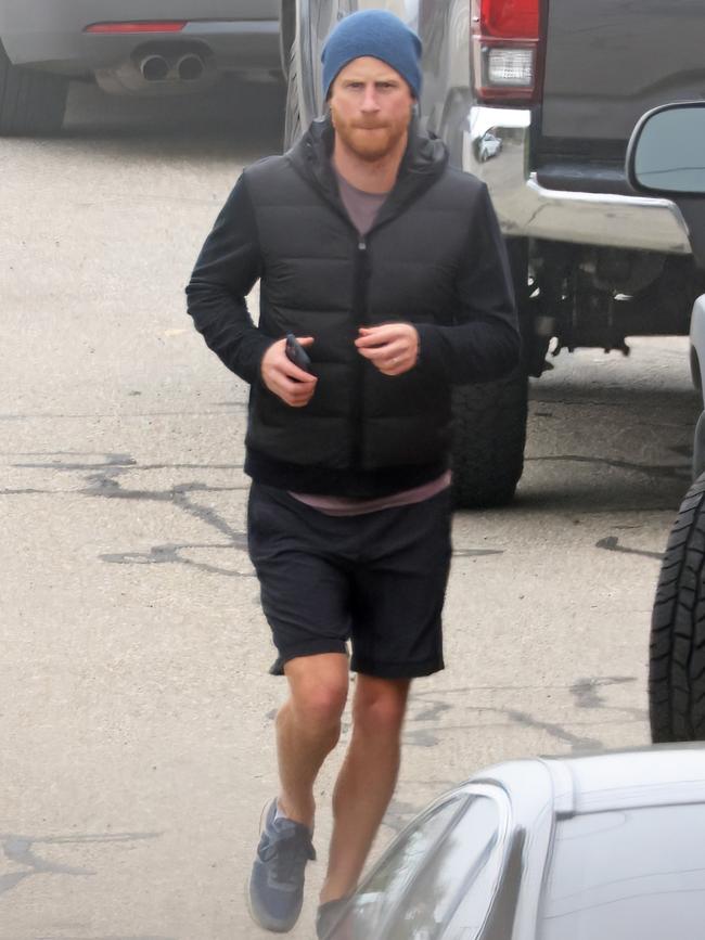 Harry was spotted following a workout. Picture: Backgrid Australia