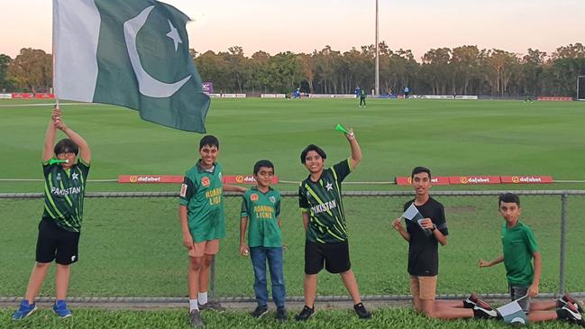 Pakistan A fans are DXC Arena supporting their team in the Top End Series. Picture: NT Cricket