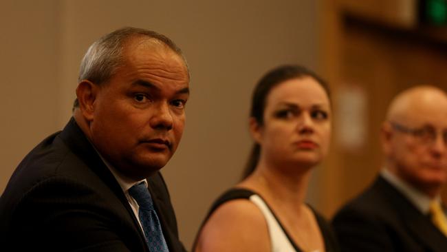 Penny Toland next to Gold Coast Mayor Tom Tate during the mayoral campaign. Picture by Scott Fletcher