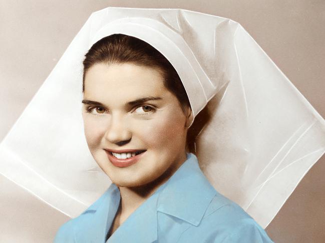 Kit Bright when she was working as a nurse at Fairfield District Hospital at 21 years old in 1960.