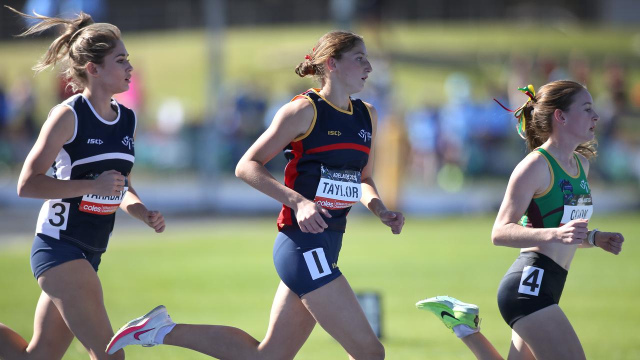 The 800m in the girls heptathlon was an intriguing race, Picture Dean Martin