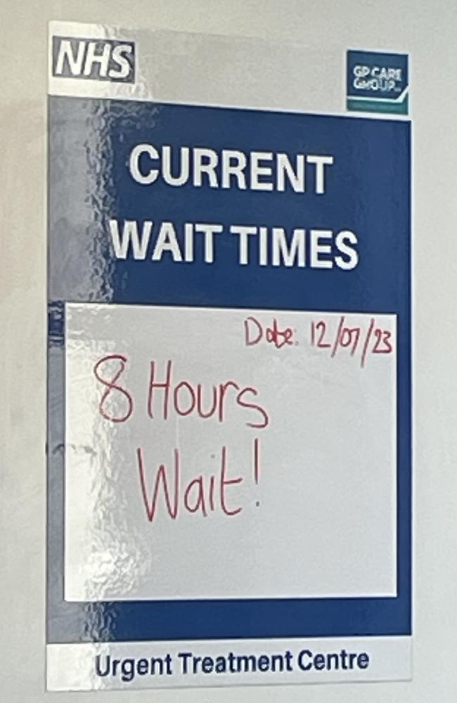 Waiting times at NHS facilities have blown out. Picture: Gary Nunn