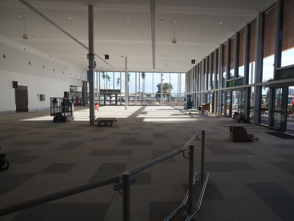 The front of the new terminal area. Picture: Glenn Hampson.