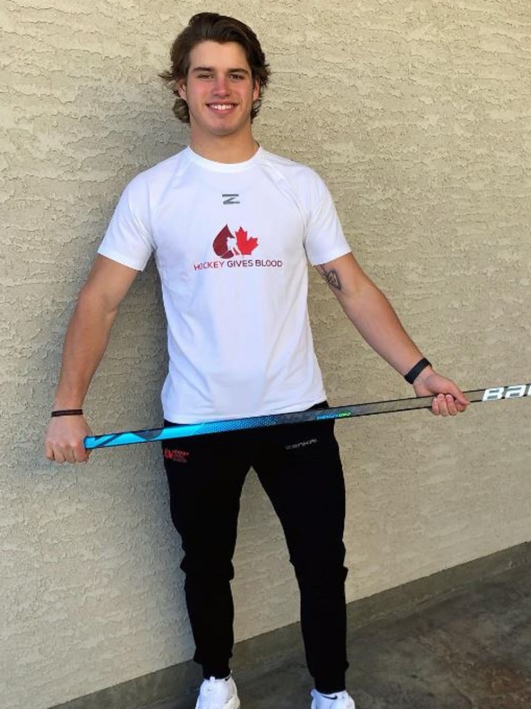 Cole is a hockey player. Picture: Instagram/colesillinger