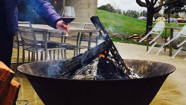 There’s also a fire pit to warm up next to at Sam Miranda. Picture: Facebook