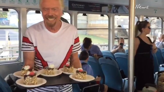 Sir Richard Branson surprised Sydney ferry passengers with his VIP treatment