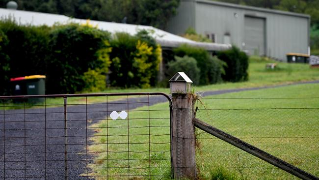 The property in Dural where an unconnected resident towed the caravan toward before discovering its contents. Picture: Jeremy Piper