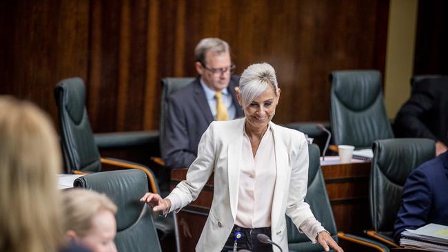 Elise Archer. Parliament question time in the House of Assembly. Picture: RICHARD JUPE