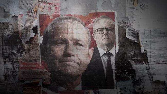 A still from a Liberal Party attack ad targeting both the WA Premier and the Prime Minister.