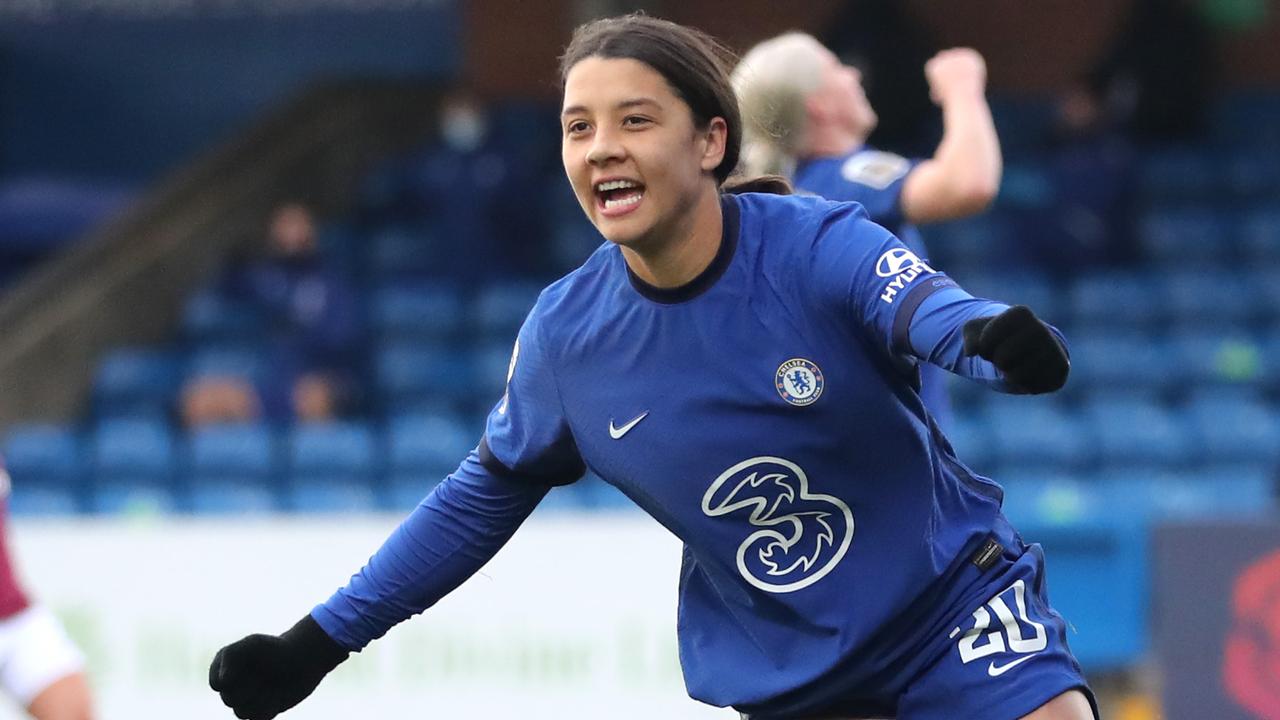 Sam Kerr is the best striker in the world according to one of England’s greats. Photo: Getty Images