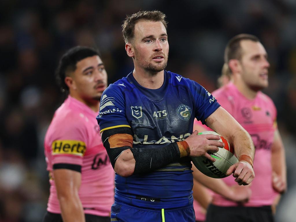 Brown admits the departure of Clint Gutherson will be a massive loss for Parramatta. Picture: Getty Images