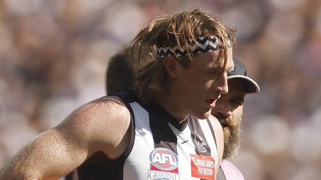 Nathan Murphy’s future has been clouded by concussion. (Photo by Daniel Pockett/AFL Photos/via Getty Images)