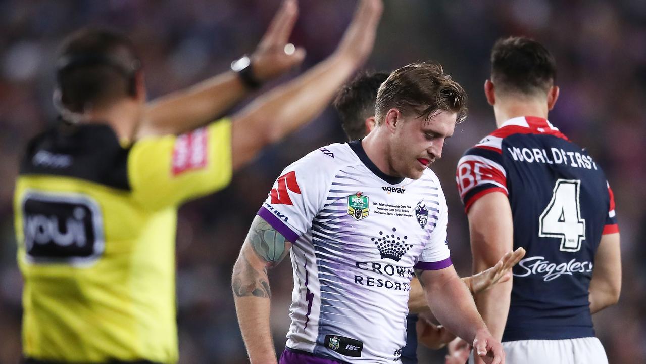 Nrl Grand Final 2018 Roosters V Storm Cameron Munster Fined For Head