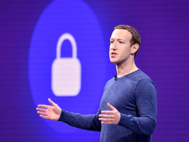 Facebook CEO Mark Zuckerberg. New research has found adults are “highly concerned” about the way social networking manage news online. Picture: AFP