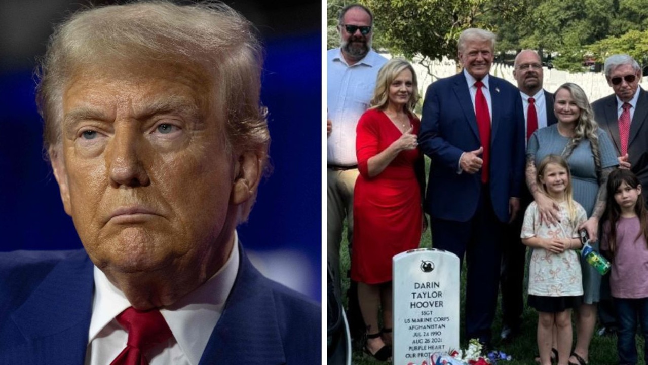 ‘Made up’: Trump makes bold cemetery visit claim