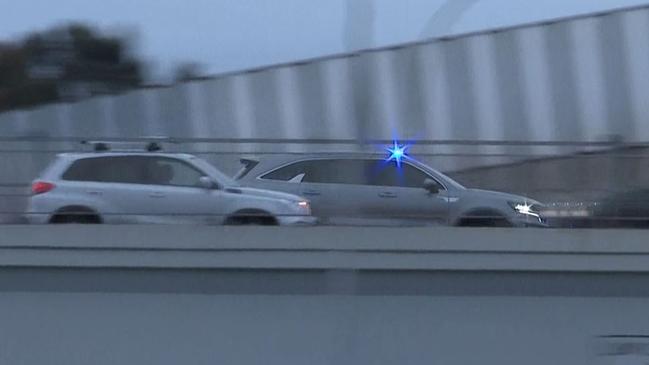 Police rush to Sydney Airport to respond to the incident. Picture: TNV