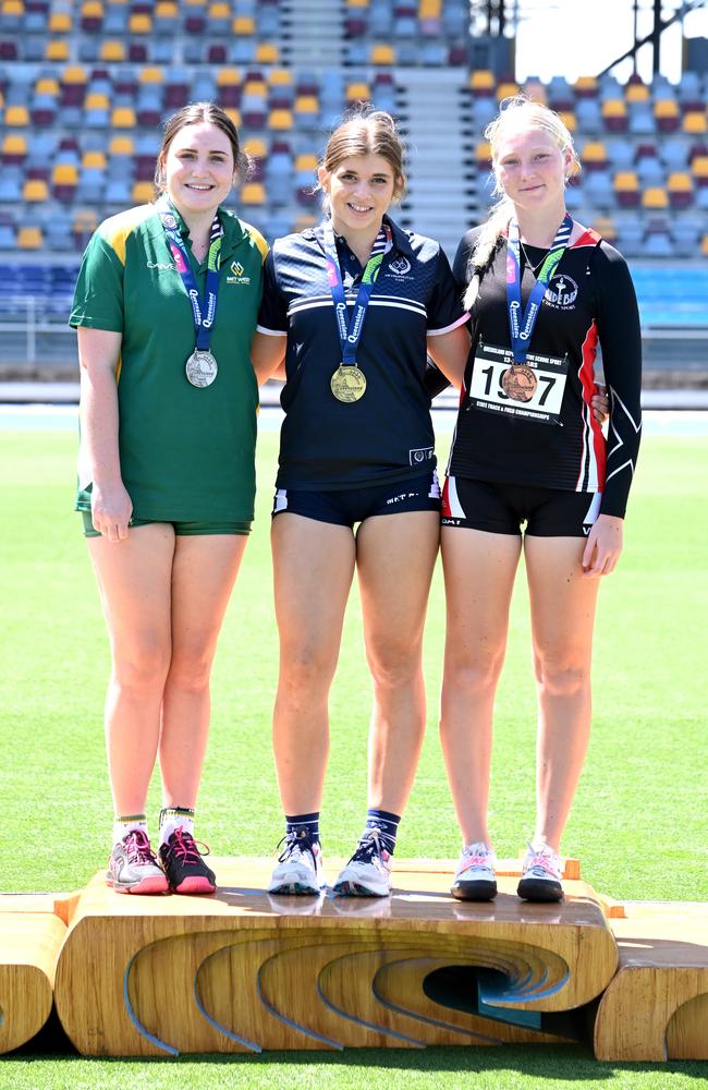 Queensland Representative School Sport track and field championships in Brisbane. Saturday October 12, 2024. Picture, John Gass