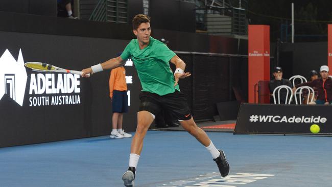 Thanasi Kokkinakis is back on the court. Picture: AAP Images