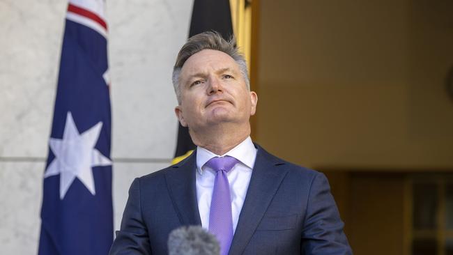 Energy Minister Chris Bowen said the government is consulting with areas it has nominated as its preferred wind farm sites. Picture: NCA NewsWire / Gary Ramage