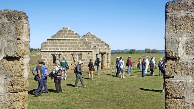 A day tour at the old convict settlement on St Helena Island. Picture: Copyright David May.