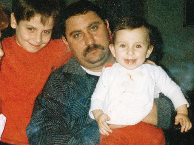 Jelena Dokic with her father Damir and her brother Savo, who is eight years her senior. Photo: Unbreakable