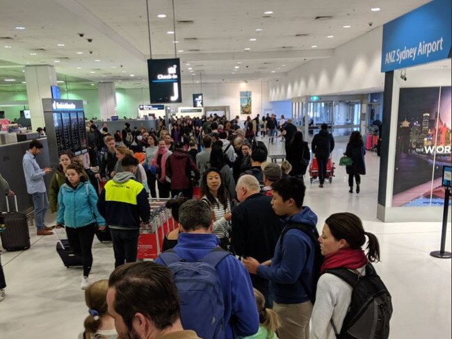 Sydney airport and passenger chaos