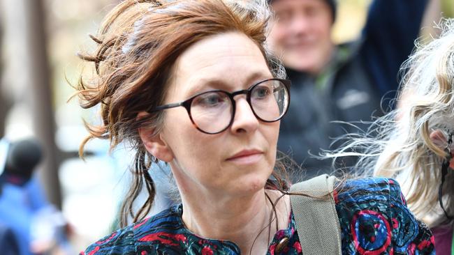 Lisa Barrett leaves court during her trial on two counts of manslaughter in 2019. She was acquitted of the charges. Picture: Keryn Stevens/AAP