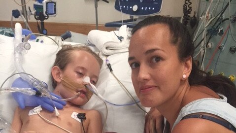 Sienna’s family believe her medical episode was caused by exposure to mould within the home provided to them by NT Police. Picture: Supplied