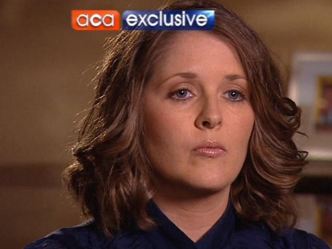 Sarah Monahan’s bombshell interview on A Current Affair. Picture: Channel 9