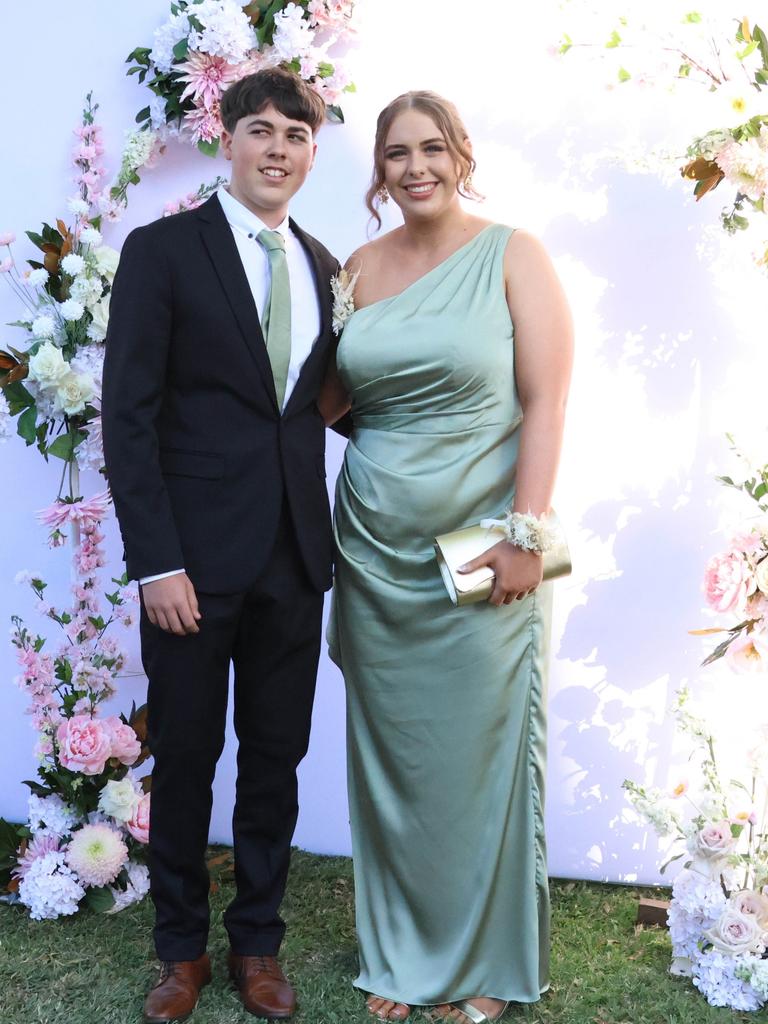 Sienna with formal partner at the 2024 St Ursula's College formal.