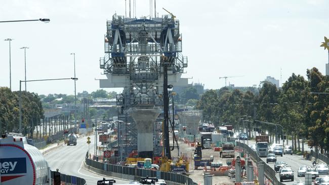 Work on the West Gate Tunnel in Melbourne. Picture: Alex Coppel