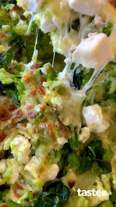 Protein-boost rice spanakopita