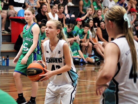 North Gold Coast Seahawks young gun Katie Deeble.