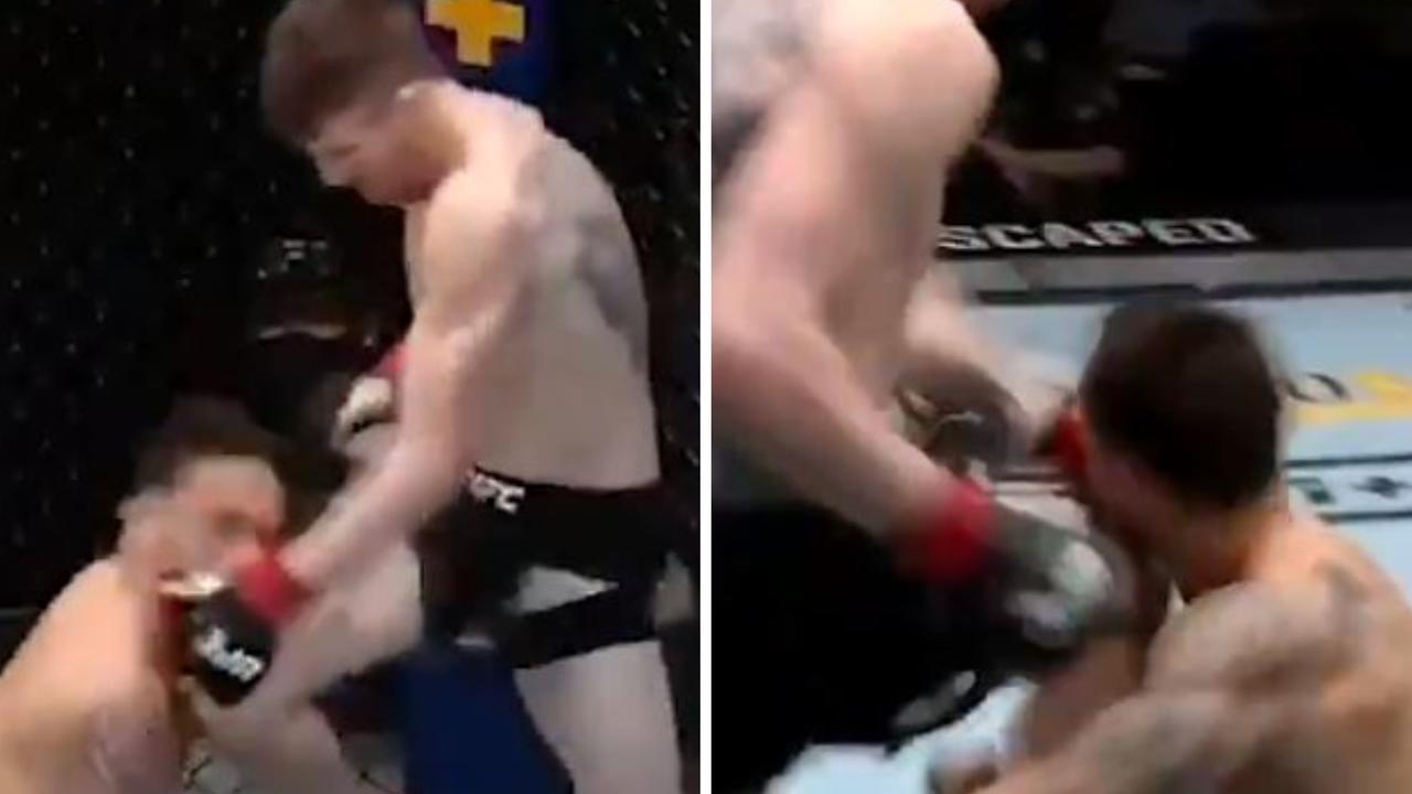 Safe to say Cory Sandhagen connected well with this knee to Frankie Edgar.