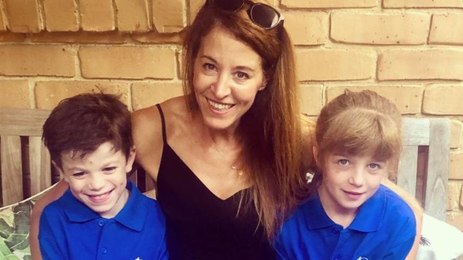 Megan Maack with her kids Isla and Jude. Picture: Instagram