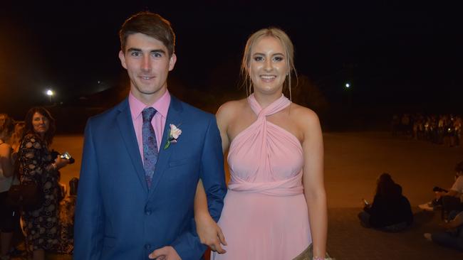 Brendan Murray and Demii Hansen at the St John's Formal at the Explorer's Inn in Roma.