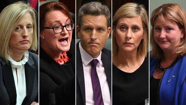 Katy Gallagher was ruled ineligible for Parliament before four others resigned — Justine Keay, Josh Wilson, Susan Lamb and Rebekha Sharkie.