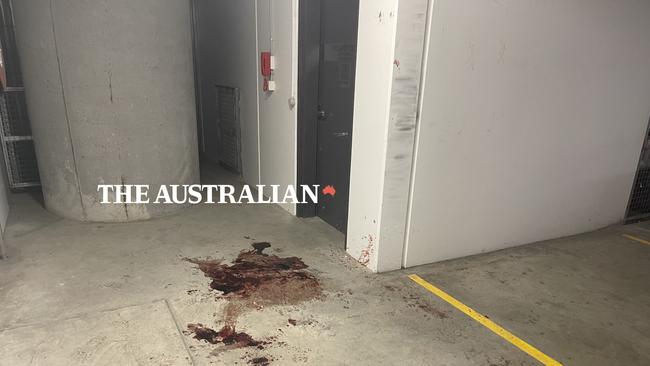 The scene where Former Lone Wolf bikie Yusuf Nazlioglu was shot multiple times on Monday. Picture: Liam Mendes