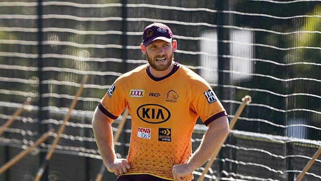 Brisbane fought hard to keep Lodge. AAP Image/Dave Hunt.