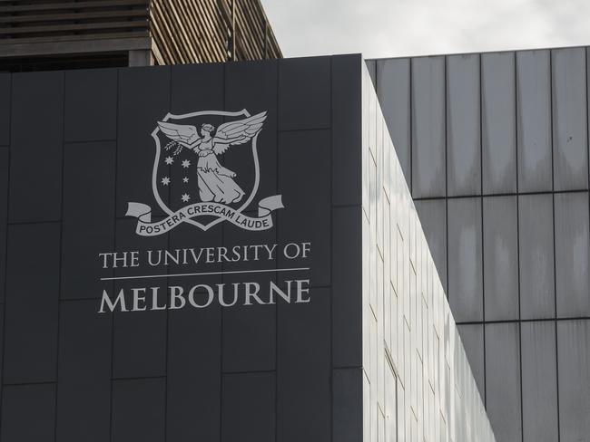 MELBOURNE, AUSTRALIA - NewsWire Photos MAY 07, 2021:  Signage for The University of Melbourne is seen in Melbourne, Victoria. Picture: NCA NewsWire / Daniel Pockett