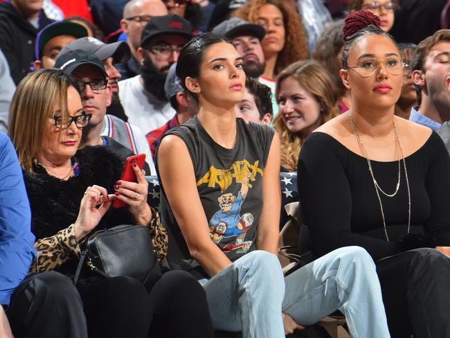 The Keeping Up With the Kardashians star has sat courtside with members of the Simmons family. Picture: AFP