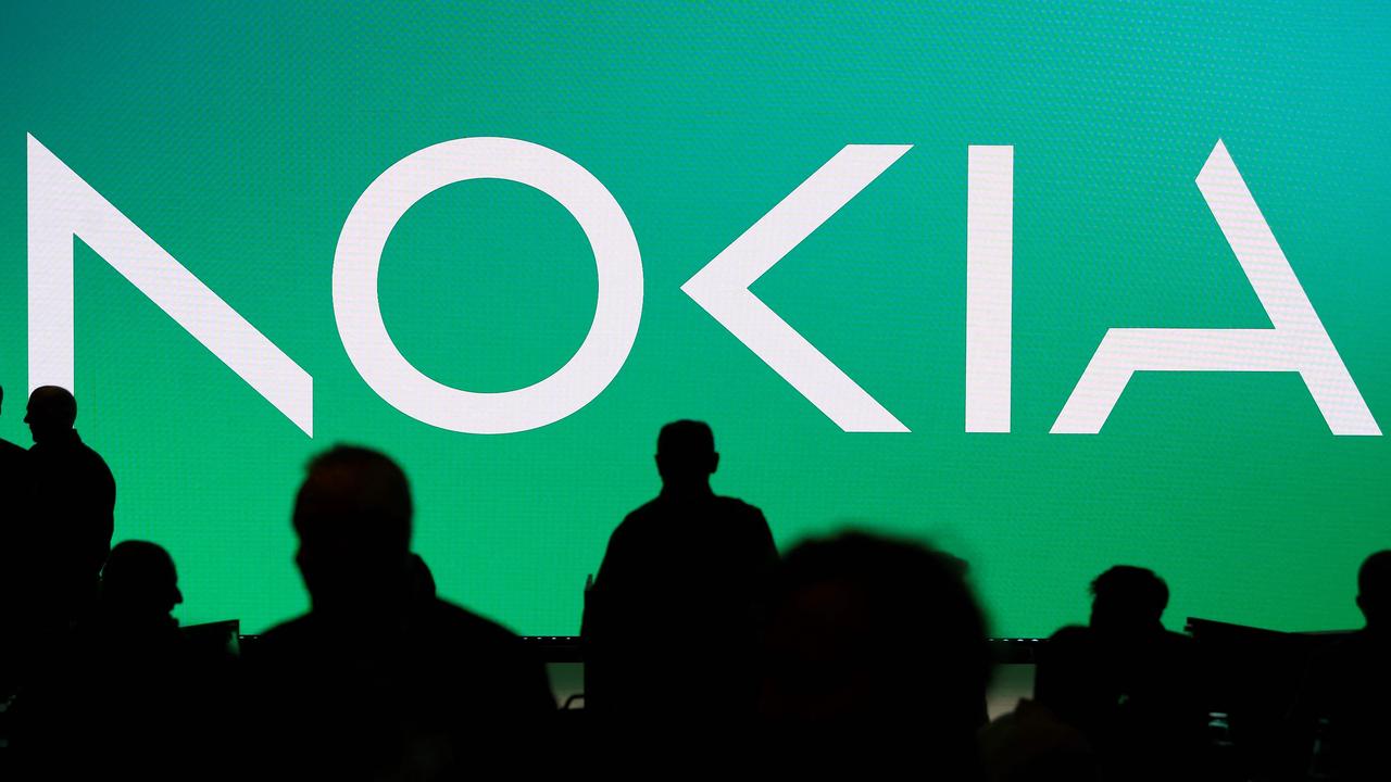 Nokia changes its logo to signal it’s not the same brand behind mobile phones anymore. Picture: Josep LAGO / AFP