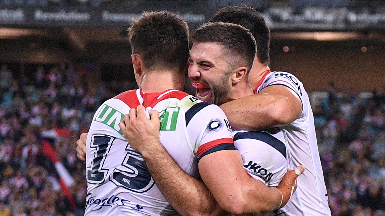James Tedesco starred for the Roosters against the Eels.