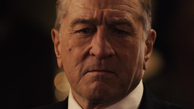 Robert De Niro in a scene from the movie The Irishman. Supplied by Netflix.