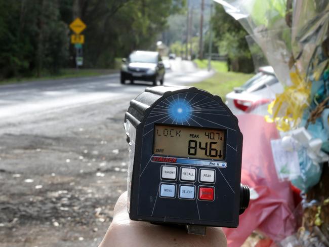 A motorist was clocked travelling at 84.6km/h in a 50km/h zone on Willoughby Rd in Wamberal last week. Picture: Mark Scott