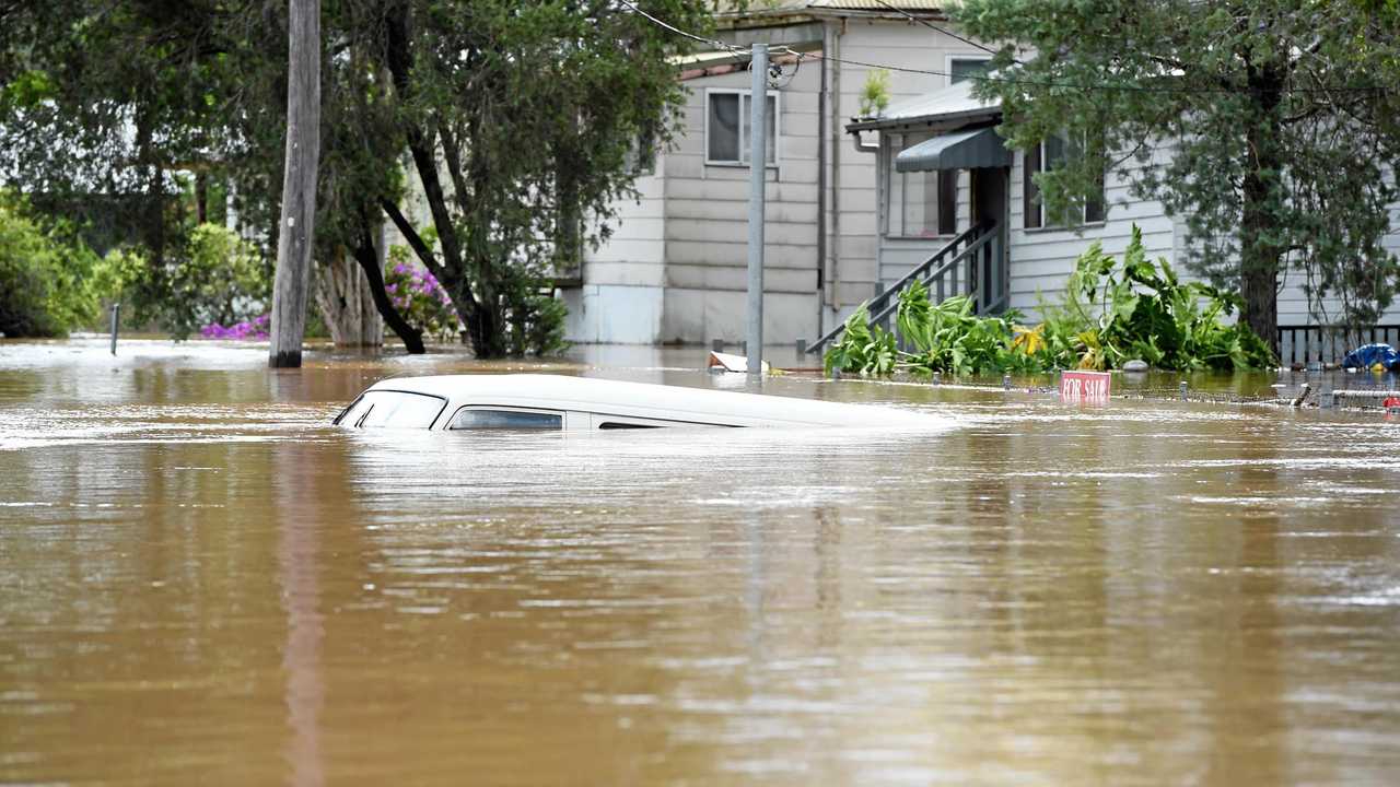 FLOOD PRONE: North Lismore during the 2017 floods. Picture: Marc Stapelberg